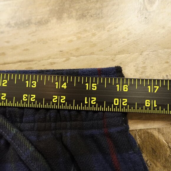 Nautica Plaid Fleece Pajama Pants Men’s Medium Blue Red Sleepwear - Picture 6 of 10